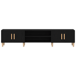 Casa si Gradina - Mobilier - Comode si corpuri - Comode - Dulap TV, stejar negru, 180x31,5x40 cm, lemn prelucrat - Infinity.ro