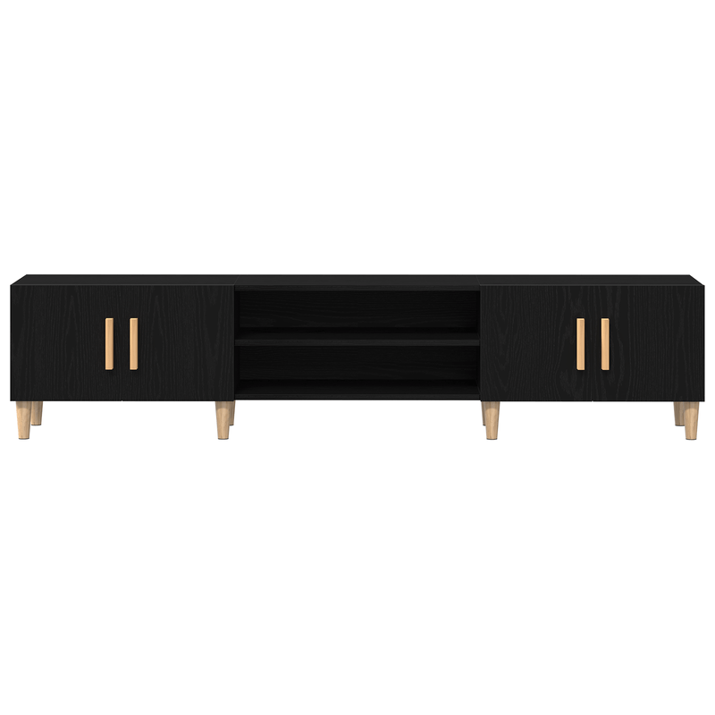 Casa si Gradina - Mobilier - Comode si corpuri - Comode - Dulap TV, stejar negru, 180x31,5x40 cm, lemn prelucrat - Infinity.ro