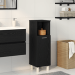 Casa si Gradina - Mobilier - Mobilier baie - Comode baie - Dulap de baie, stejar negru, 30x30x95 cm, lemn prelucrat - Infinity.ro