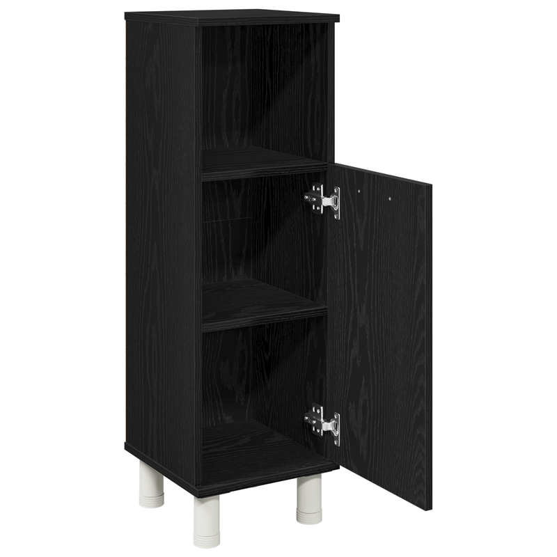 Casa si Gradina - Mobilier - Mobilier baie - Comode baie - Dulap de baie, stejar negru, 30x30x95 cm, lemn prelucrat - Infinity.ro