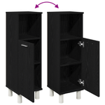 Casa si Gradina - Mobilier - Mobilier baie - Comode baie - Dulap de baie, stejar negru, 30x30x95 cm, lemn prelucrat - Infinity.ro
