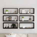 Casa si Gradina - Mobilier - Biblioteci si rafturi - Rafturi - Rafturi de perete, 6 buc., stejar artizanal, 60x15x23 cm, lemn - Infinity.ro