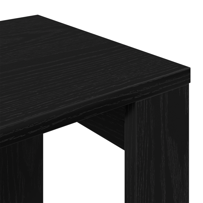 Casa si Gradina - Mobilier - Mese si birouri - Mese living - Set de 3 mese stivuibile, stejar negru, lemn prelucrat - Infinity.ro