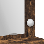 Casa si Gradina - Mobilier - Comode si corpuri - Masute de toaleta - Masa de cosmetica cu lumini LED, stejar fumuriu, 50x41x135 cm - Infinity.ro