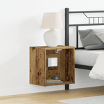 Casa si Gradina - Mobilier - Biblioteci si rafturi - Rafturi - Raft suspendat, lemn vechi, 40x28,5x40 cm, lemn prelucrat - Infinity.ro