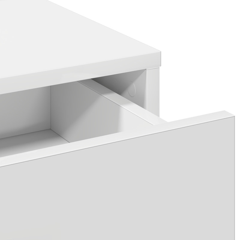 Casa si Gradina - Mobilier - Comode si corpuri - Masute de toaleta - Masa de toaleta cu lumini LED, alb, 50x41x135 cm - Infinity.ro
