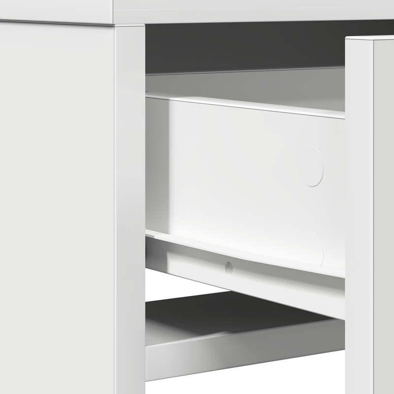 Casa si Gradina - Mobilier - Comode si corpuri - Masute de toaleta - Masa de toaleta cu lumini LED, alb, 50x41x135 cm - Infinity.ro