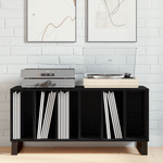 Casa si Gradina - Mobilier - Dulapuri si sifoniere - Dulapuri - Dulap pentru vinuri Negru Stejar 100x38x48 cm Lemn prelucrat - Infinity.ro