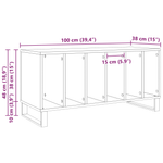 Casa si Gradina - Mobilier - Dulapuri si sifoniere - Dulapuri - Dulap pentru vinuri Negru Stejar 100x38x48 cm Lemn prelucrat - Infinity.ro