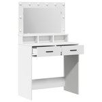 Casa si Gradina - Mobilier - Comode si corpuri - Masute de toaleta - Masa de toaleta cu lumini LED, alb, 79x41x135 cm - Infinity.ro