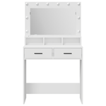 Casa si Gradina - Mobilier - Comode si corpuri - Masute de toaleta - Masa de toaleta cu lumini LED, alb, 79x41x135 cm - Infinity.ro