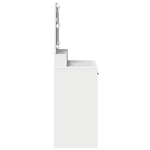 Casa si Gradina - Mobilier - Comode si corpuri - Masute de toaleta - Masa de toaleta cu lumini LED, alb, 79x41x135 cm - Infinity.ro