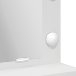 Casa si Gradina - Mobilier - Comode si corpuri - Masute de toaleta - Masa de toaleta cu lumini LED, alb, 79x41x135 cm - Infinity.ro