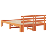 Casa si Gradina - Mobilier - Paturi si accesorii - Paturi - Cadru de pat din lemn de pin Maro cerat Lemn masiv 120 x 200 cm - Infinity.ro