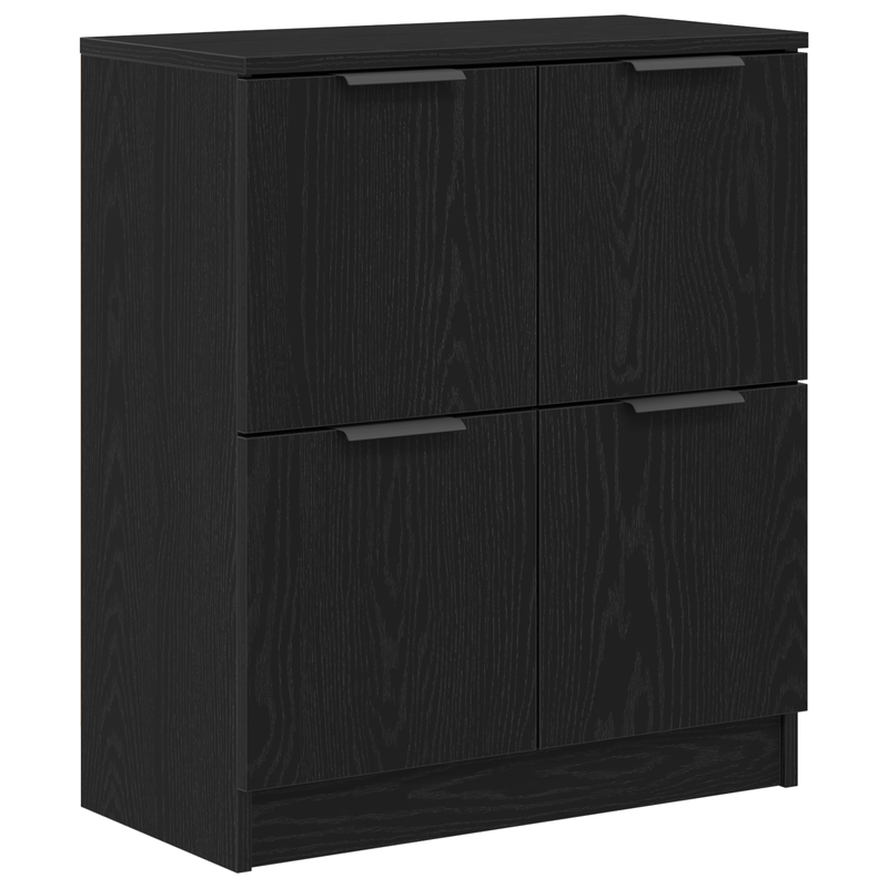 Casa si Gradina - Mobilier - Comode si corpuri - Comode - Bufet Negru din Stejar - 60 x 30 x 70 cm - Fabricat din Lemn Prelucrat - Infinity.ro