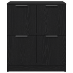 Casa si Gradina - Mobilier - Comode si corpuri - Comode - Bufet Negru din Stejar - 60 x 30 x 70 cm - Fabricat din Lemn Prelucrat - Infinity.ro