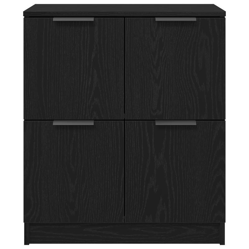 Casa si Gradina - Mobilier - Comode si corpuri - Comode - Bufet Negru din Stejar - 60 x 30 x 70 cm - Fabricat din Lemn Prelucrat - Infinity.ro