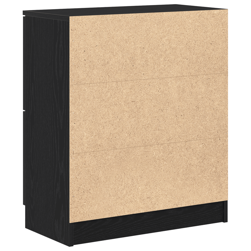 Casa si Gradina - Mobilier - Comode si corpuri - Comode - Bufet Negru din Stejar - 60 x 30 x 70 cm - Fabricat din Lemn Prelucrat - Infinity.ro