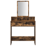 Casa si Gradina - Mobilier - Comode si corpuri - Masute de toaleta - Masa de toaleta cu sertare, stejar fumuriu, 79x41x140 cm - Infinity.ro