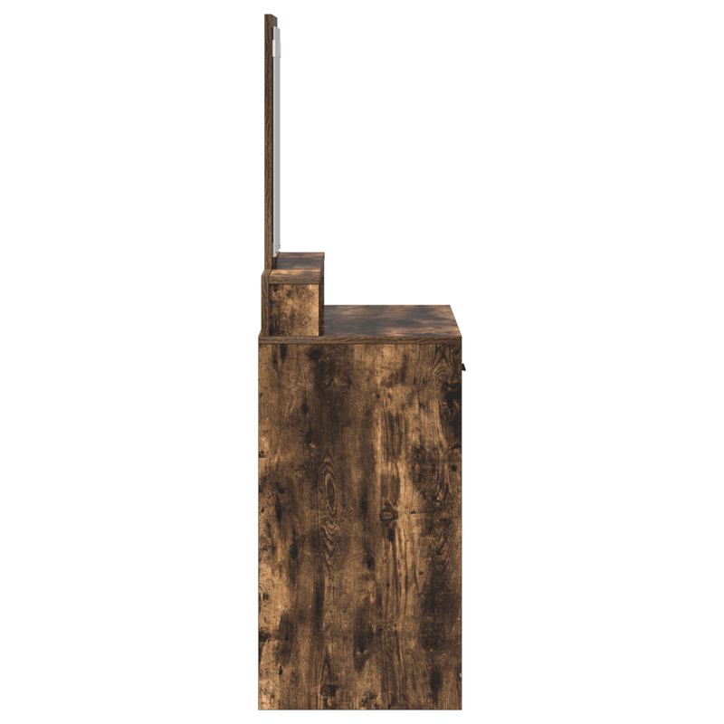 Casa si Gradina - Mobilier - Comode si corpuri - Masute de toaleta - Masa de toaleta cu sertare, stejar fumuriu, 79x41x140 cm - Infinity.ro