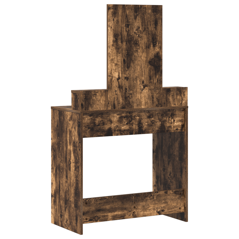 Casa si Gradina - Mobilier - Comode si corpuri - Masute de toaleta - Masa de toaleta cu sertare, stejar fumuriu, 79x41x140 cm - Infinity.ro
