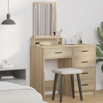 Casa si Gradina - Mobilier - Comode si corpuri - Masute de toaleta - Masa de toaleta cu sertare, stejar sonoma, 50x41x135 cm - Infinity.ro