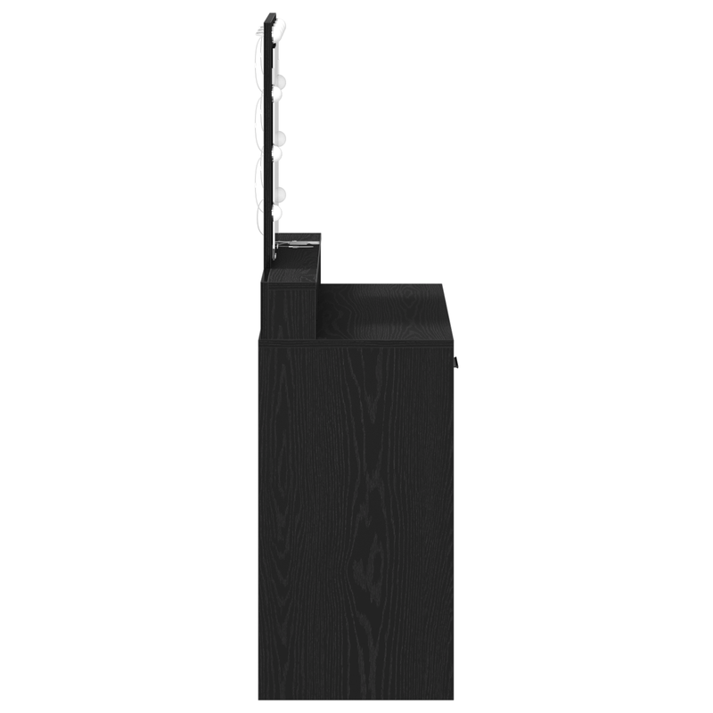 Casa si Gradina - Mobilier - Comode si corpuri - Masute de toaleta - Masa de toaleta cu LED, stejar negru, 79x41x140 cm - Infinity.ro