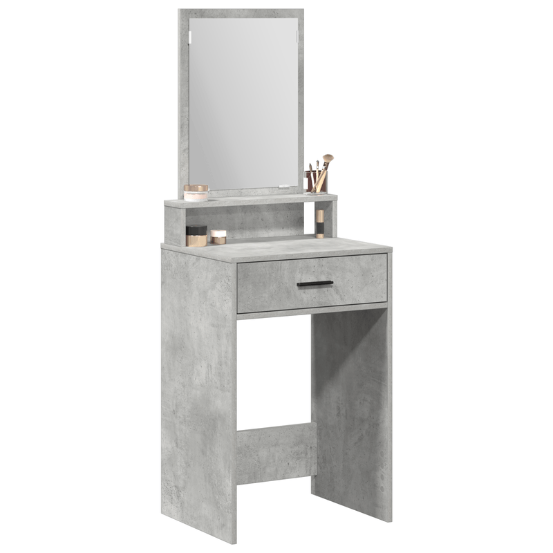 Casa si Gradina - Mobilier - Comode si corpuri - Masute de toaleta - Masa de toaleta cu sertare, gri beton, 50x41x135 cm - Infinity.ro