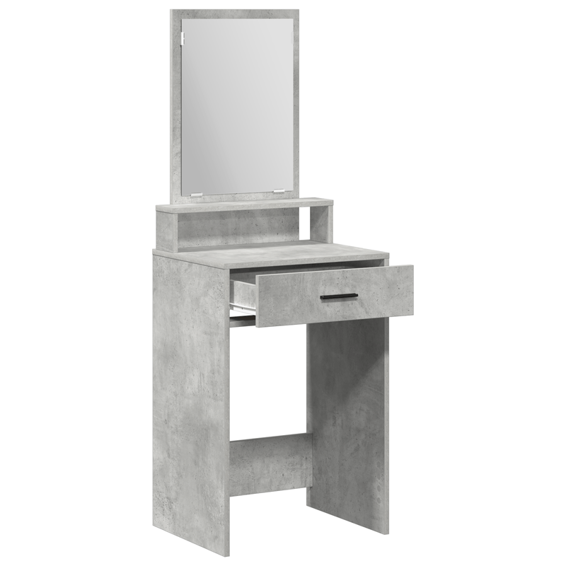 Casa si Gradina - Mobilier - Comode si corpuri - Masute de toaleta - Masa de toaleta cu sertare, gri beton, 50x41x135 cm - Infinity.ro
