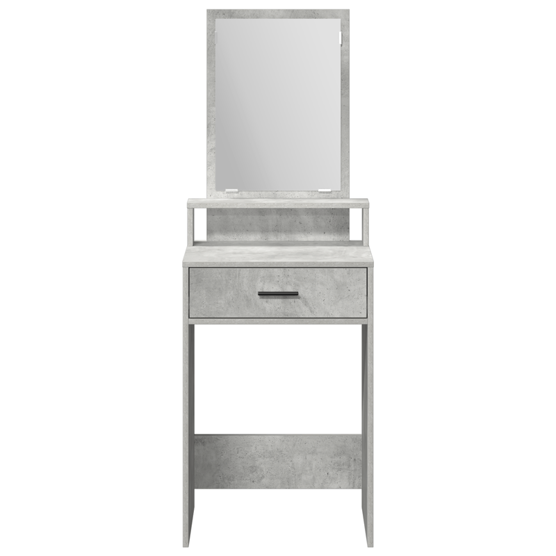 Casa si Gradina - Mobilier - Comode si corpuri - Masute de toaleta - Masa de toaleta cu sertare, gri beton, 50x41x135 cm - Infinity.ro
