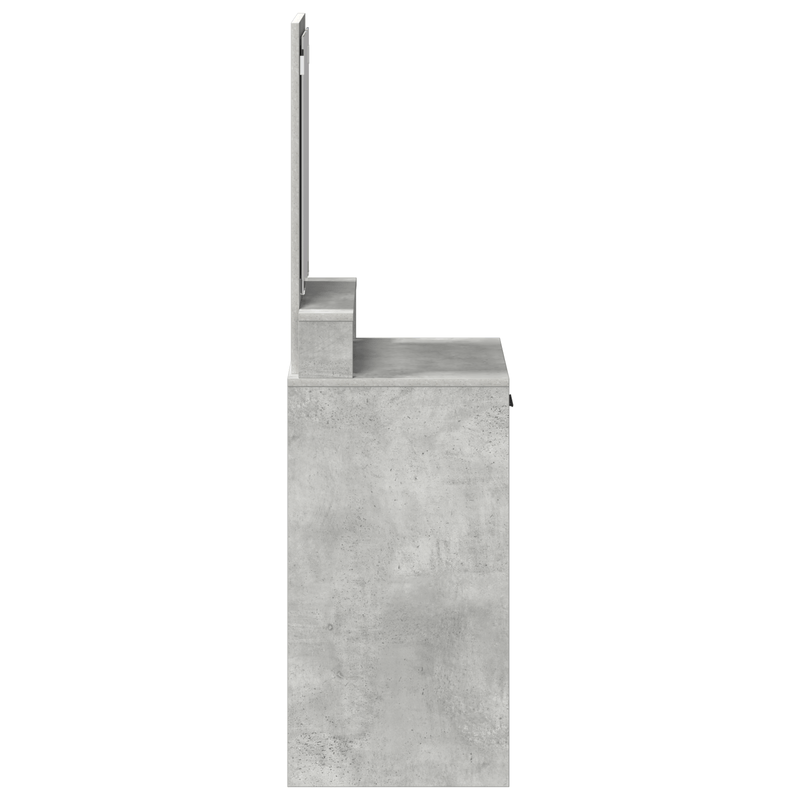 Casa si Gradina - Mobilier - Comode si corpuri - Masute de toaleta - Masa de toaleta cu sertare, gri beton, 50x41x135 cm - Infinity.ro
