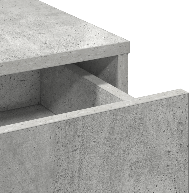 Casa si Gradina - Mobilier - Comode si corpuri - Masute de toaleta - Masa de toaleta cu sertare, gri beton, 50x41x135 cm - Infinity.ro