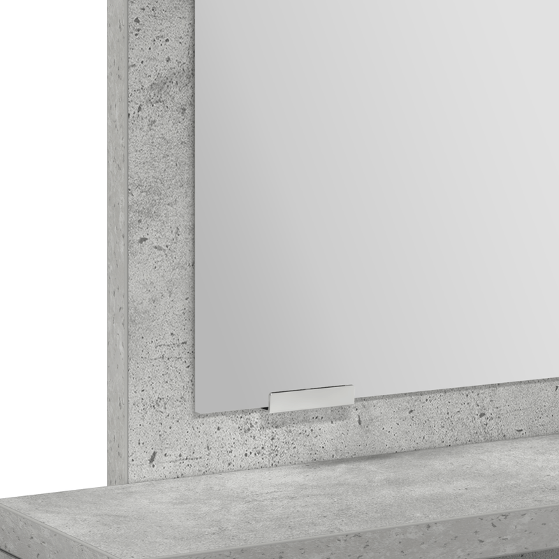 Casa si Gradina - Mobilier - Comode si corpuri - Masute de toaleta - Masa de toaleta cu sertare, gri beton, 50x41x135 cm - Infinity.ro