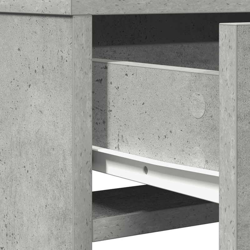 Casa si Gradina - Mobilier - Comode si corpuri - Masute de toaleta - Masa de toaleta cu sertare, gri beton, 50x41x135 cm - Infinity.ro