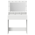 Casa si Gradina - Mobilier - Comode si corpuri - Masute de toaleta - Masa de toaleta cu lumini LED, alb, 79x41x135 cm - Infinity.ro
