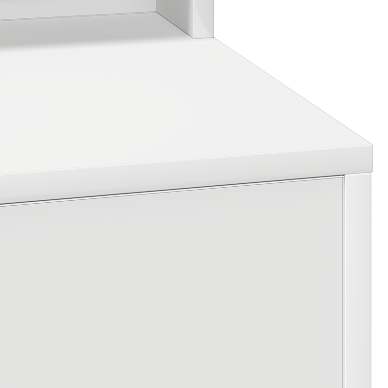Casa si Gradina - Mobilier - Comode si corpuri - Masute de toaleta - Masa de toaleta cu lumini LED, alb, 79x41x135 cm - Infinity.ro