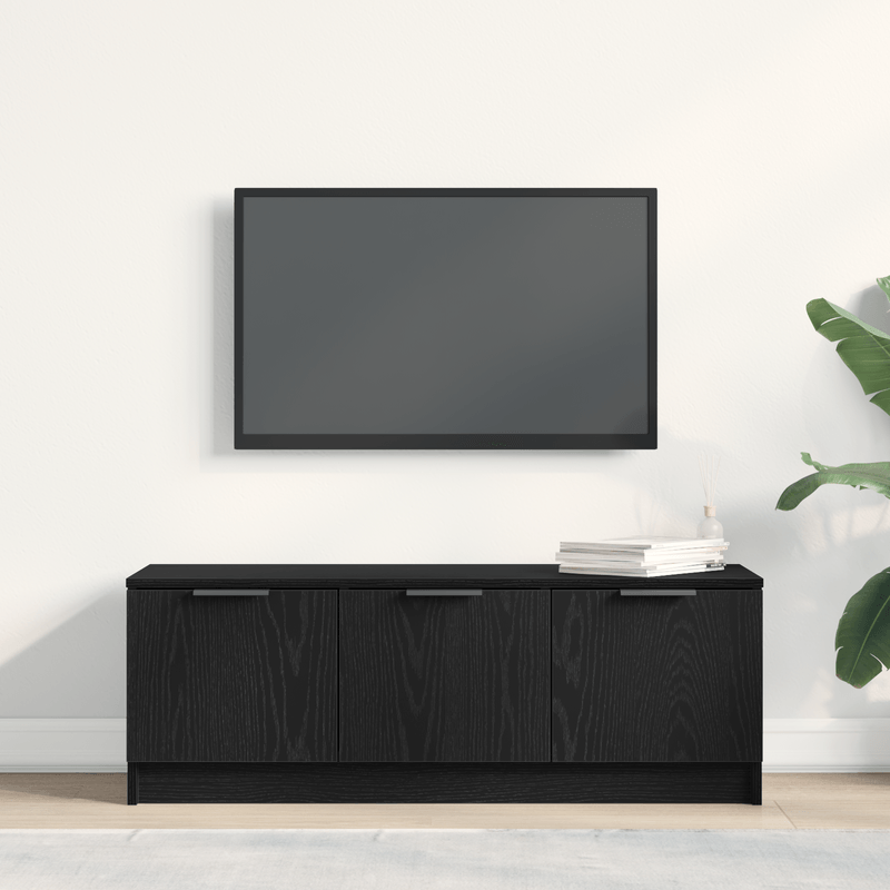 Casa si Gradina - Mobilier - Comode si corpuri - Comode - Dulap TV, stejar negru, 102x35x36,5 cm, lemn prelucrat - Infinity.ro