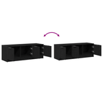 Casa si Gradina - Mobilier - Comode si corpuri - Comode - Dulap TV, stejar negru, 102x35x36,5 cm, lemn prelucrat - Infinity.ro