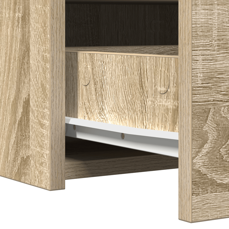 Casa si Gradina - Mobilier - Comode si corpuri - Masute de toaleta - Masa de toaleta suspendata cu LED, stejar sonoma - Infinity.ro