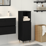 Casa si Gradina - Mobilier - Mobilier baie - Comode baie - Dulap de baie, stejar negru, 30x30x190 cm, lemn prelucrat - Infinity.ro