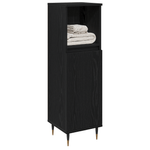 Casa si Gradina - Mobilier - Mobilier baie - Comode baie - Dulap de baie, stejar negru, 30x30x190 cm, lemn prelucrat - Infinity.ro