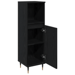Casa si Gradina - Mobilier - Mobilier baie - Comode baie - Dulap de baie, stejar negru, 30x30x190 cm, lemn prelucrat - Infinity.ro