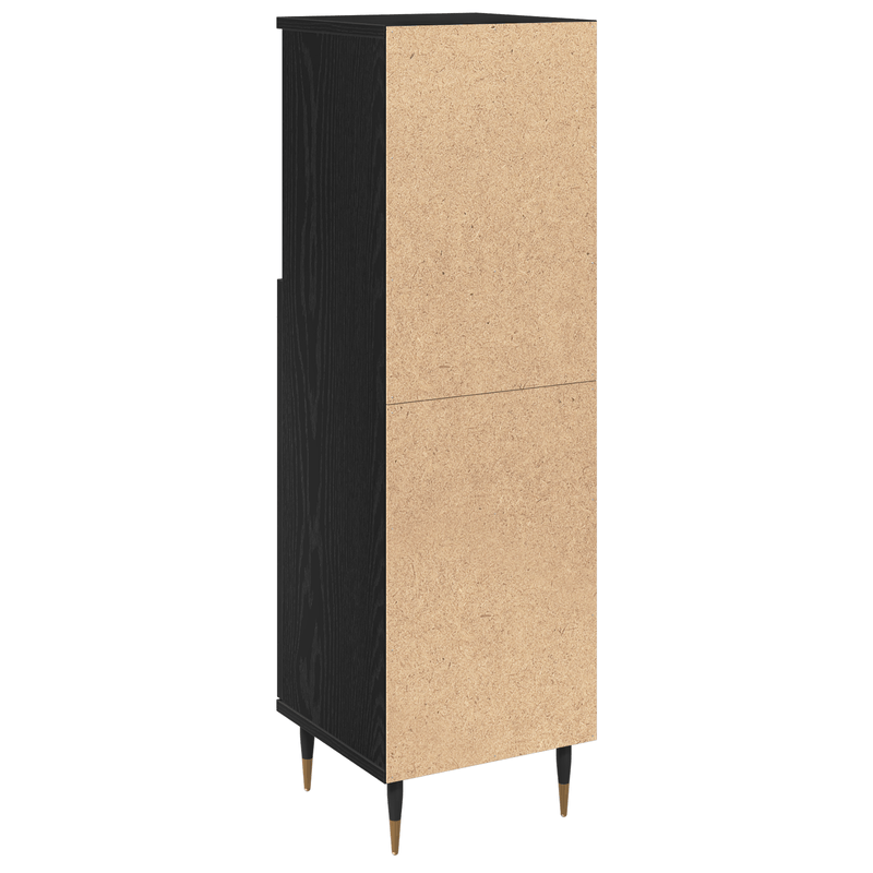 Casa si Gradina - Mobilier - Mobilier baie - Comode baie - Dulap de baie, stejar negru, 30x30x190 cm, lemn prelucrat - Infinity.ro