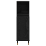 Casa si Gradina - Mobilier - Mobilier baie - Comode baie - Dulap de baie, stejar negru, 30x30x190 cm, lemn prelucrat - Infinity.ro