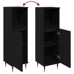 Casa si Gradina - Mobilier - Mobilier baie - Comode baie - Dulap de baie, stejar negru, 30x30x190 cm, lemn prelucrat - Infinity.ro