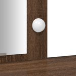 Casa si Gradina - Mobilier - Comode si corpuri - Masute de toaleta - Masa de toaleta cu LED, stejar maro, 102x33x135 cm - Infinity.ro