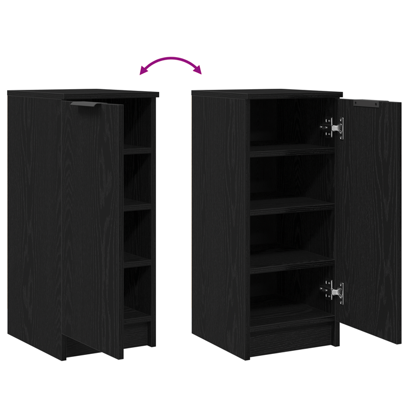 Casa si Gradina - Mobilier - Dulapuri si sifoniere - Dulapuri pantofi - Pantofar, stejar negru, 30x35x70 cm, lemn prelucrat - Infinity.ro