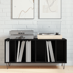 Casa si Gradina - Mobilier - Dulapuri si sifoniere - Dulapuri - Dulap pentru discuri, stejar negru 100x38x48 cm lemn prelucrat - Infinity.ro