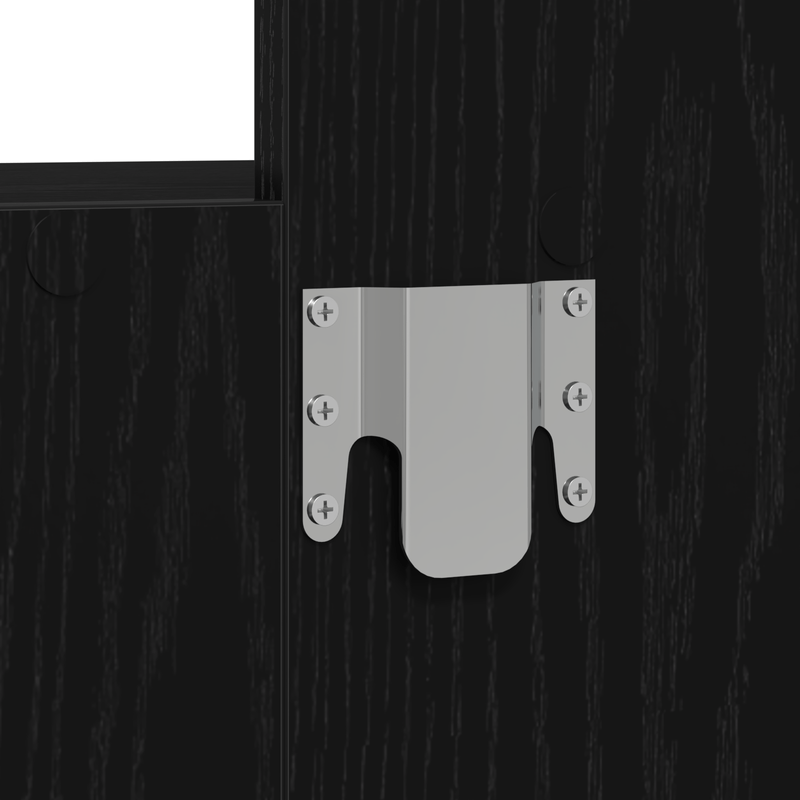 Casa si Gradina - Mobilier - Comode si corpuri - Masute de toaleta - Masa de toaleta suspendata cu LED, stejar negru - Infinity.ro