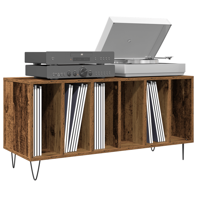 Casa si Gradina - Mobilier - Dulapuri si sifoniere - Dulapuri - Dulap de discuri, stejar artizanal 100x38x48 cm lemn prelucrat - Infinity.ro